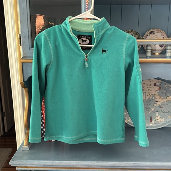 Black dog teal fleece Large - Picture 4 of 8